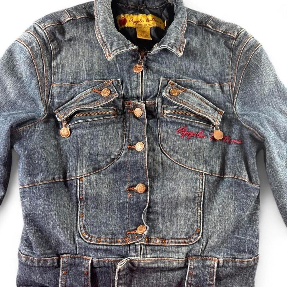 Rare Y2K Grail Apple Bottom Denim Jean Jacket